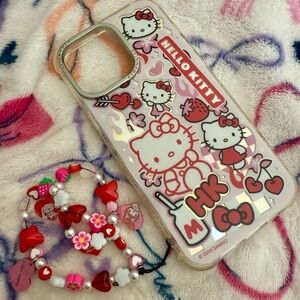 Skinnydip Hello Kitty Phone Case with Charm Bracelet